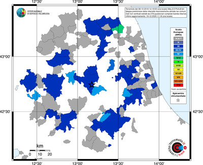 Mappa EMS - territori comuni