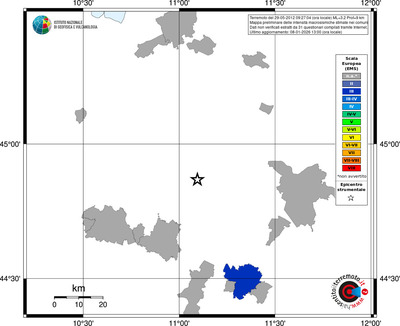 Mappa EMS - territori comuni