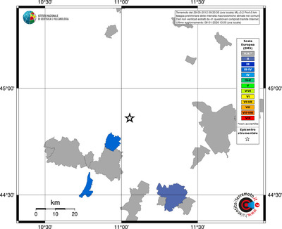 Mappa EMS - territori comuni