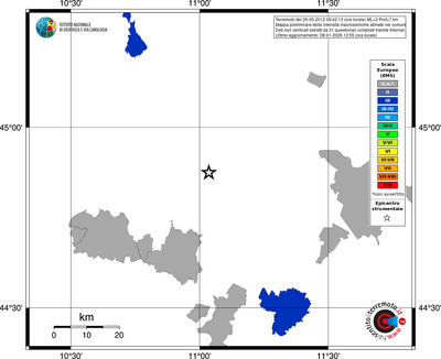 Mappa EMS - territori comuni