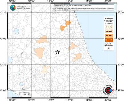 Mappa territorio comunale con almeno 3 questionari