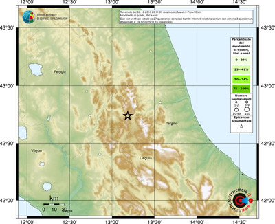 Mappa comuni con almeno 3 questionari