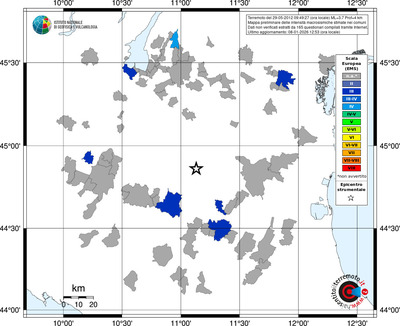 Mappa EMS - territori comuni