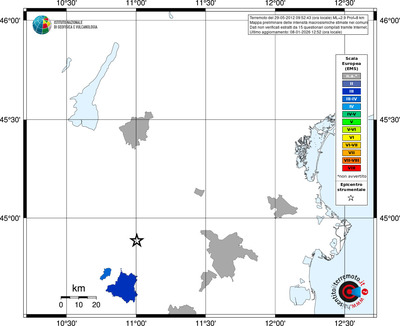 Mappa EMS - territori comuni