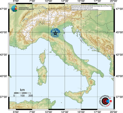 Area di invio delle email agli iscritti