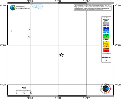 Mappa EMS - territori località