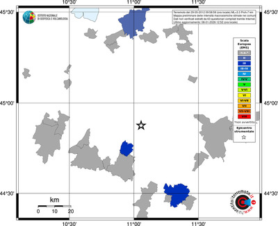 Mappa EMS - territori comuni