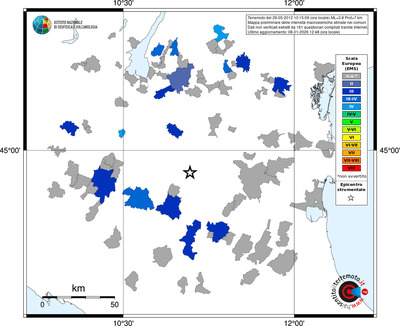 Mappa EMS - territori comuni