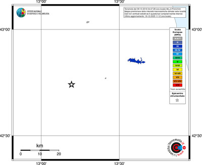 Mappa EMS - territori località