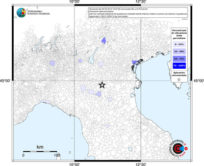 Mappa territorio comunale con almeno 3 questionari