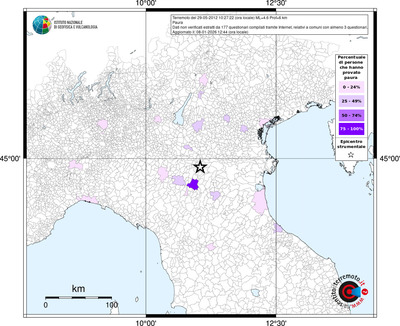 Mappa territorio comunale con almeno 3 questionari