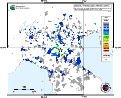 Mappa EMS - territori comuni