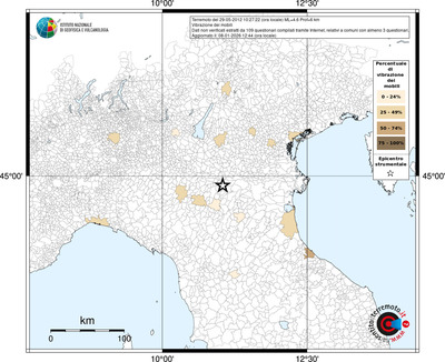 Mappa territorio comunale con almeno 3 questionari