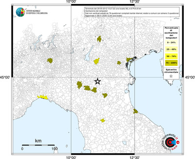 Mappa territorio comunale con almeno 3 questionari