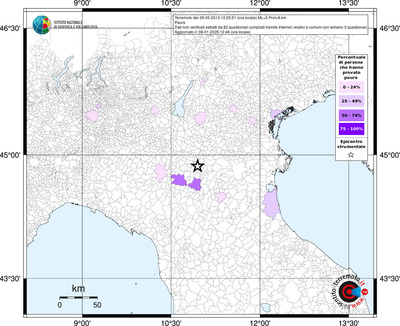Mappa territorio comunale con almeno 3 questionari