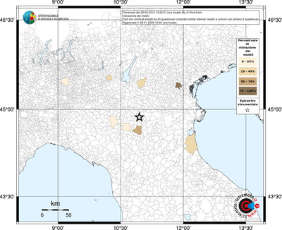 Mappa territorio comunale con almeno 3 questionari