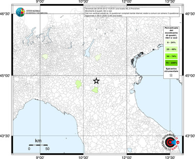 Mappa territorio comunale con almeno 3 questionari
