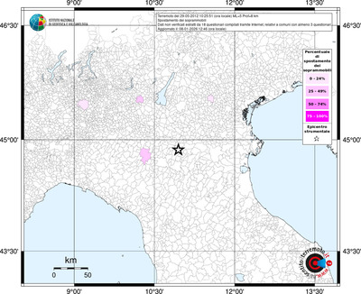 Mappa territorio comunale con almeno 3 questionari