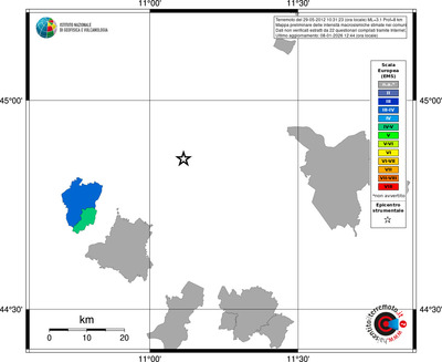 Mappa EMS - territori comuni