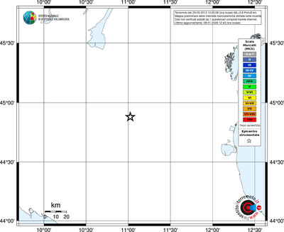 Mappa MCS - territori località