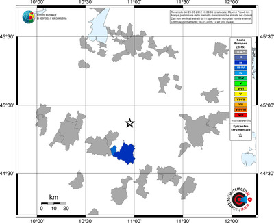 Mappa EMS - territori comuni
