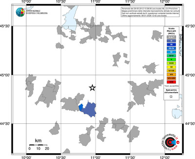 Mappa MCS - territori comuni