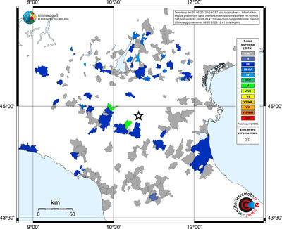 Mappa EMS - territori comuni