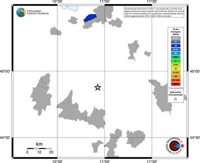 Mappa EMS - territori comuni
