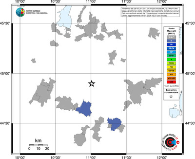 Mappa MCS - territori comuni