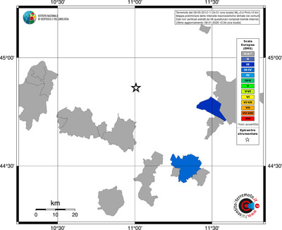 Mappa EMS - territori comuni