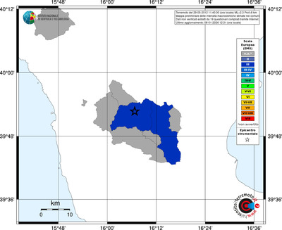 Mappa EMS - territori comuni