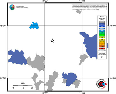 Mappa MCS - territori comuni