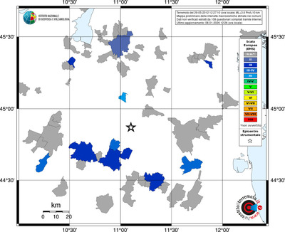 Mappa EMS - territori comuni