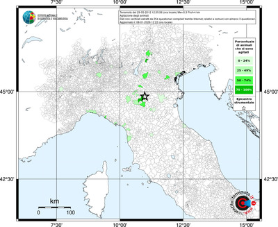 Mappa territorio comunale con almeno 3 questionari