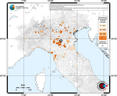 Mappa territorio comunale con almeno 3 questionari