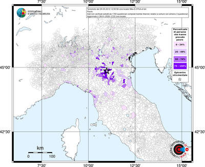 Mappa territorio comunale con almeno 3 questionari