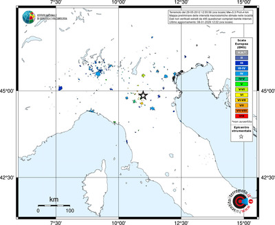 Mappa EMS - territori località