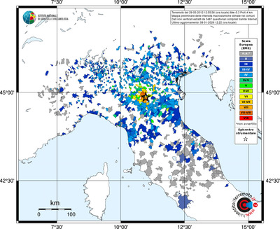 Mappa EMS - territori comuni