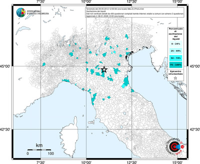 Mappa territorio comunale con almeno 3 questionari