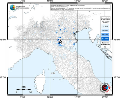 Mappa territorio comunale con almeno 3 questionari