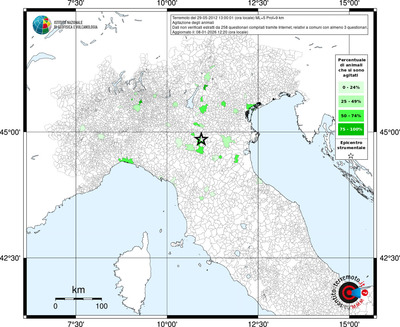 Mappa territorio comunale con almeno 3 questionari