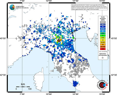 Mappa EMS - territori comuni