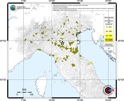 Mappa territorio comunale con almeno 3 questionari