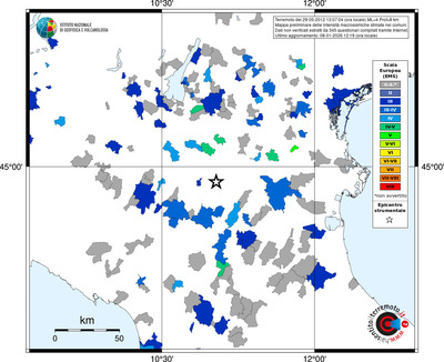 Mappa EMS - territori comuni