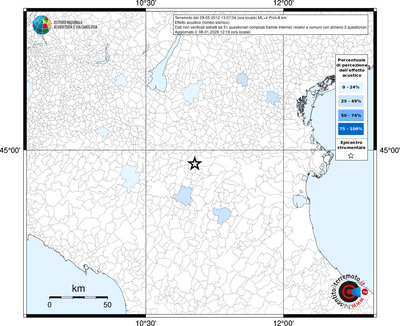 Mappa territorio comunale con almeno 3 questionari