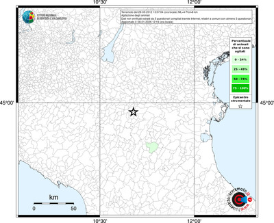 Mappa territorio comunale con almeno 3 questionari
