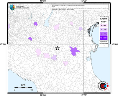 Mappa territorio comunale con almeno 3 questionari