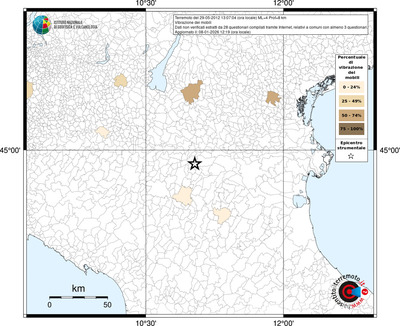 Mappa territorio comunale con almeno 3 questionari