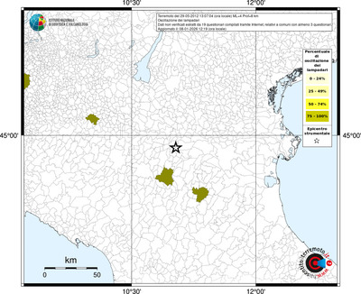 Mappa territorio comunale con almeno 3 questionari