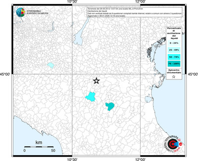 Mappa territorio comunale con almeno 3 questionari